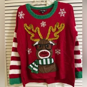 Large men’s ugly sweater Christmas 🦌 deer